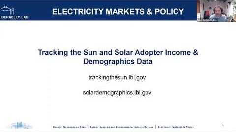 Berkeley Lab solar data sets