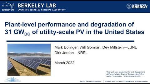 Plant-level performance and degradation of 31 GW-DC of utility-scale PV in the United States