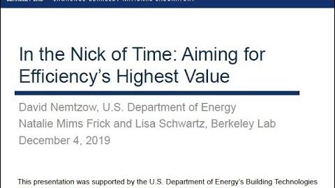 Time-Sensitive Value of Efficiency: Use Cases in Electricity Sector Planning and Programs