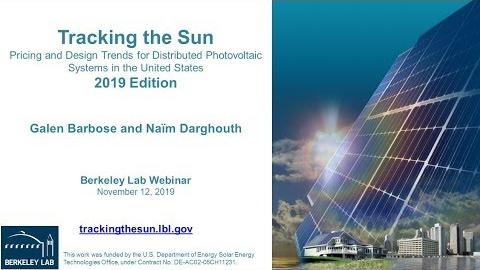 Tracking the Sun: Pricing and Design Trends for Distributed Photovoltaic Systems in the United States - 2019 Edition