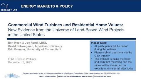 Commercial Wind Turbines and Residential Home Values: New Evidence of Land-Based Projects in the US