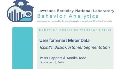 Uses for Smart Meter Data: Basic Customer Segmentation