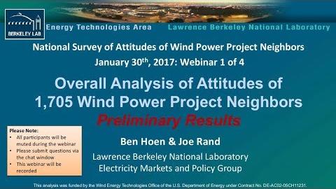 Overall Analysis of Attitudes Across 1,700 Wind Project Neighbors