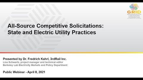 All-Source Competitive Solicitations: State and Electric Utility Practices