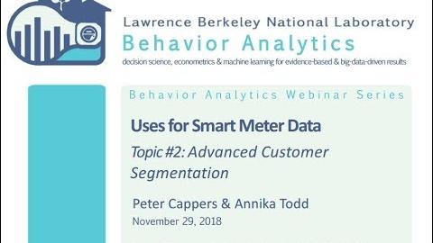 Uses for Smart Meter Data: Advanced Customer Segmentation