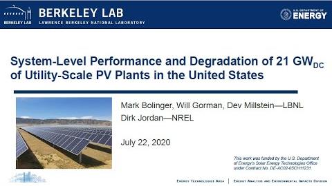 System-level performance and degradation of 21 GW-DC of utility-scale PV plants in the United States