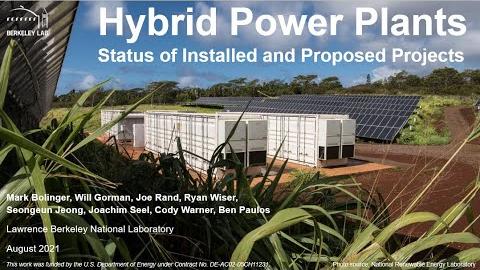 Hybrid Power Plants: Status of Installed and Proposed Projects
