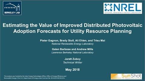 Estimating the Value of Improved Distributed Photovoltaic Adoption Forecasts for Utility Resource Planning